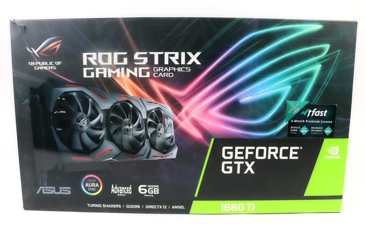 【 Tranhoa1404】ASUS ROG STRIX GTX1660T Amazon.com: ASUS ROG Strix GeForce GTX 1660 Super™ Advanced